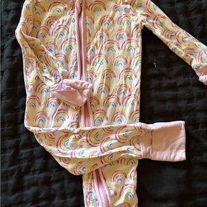 Little Sleepies Pastel Rainbow Onesie